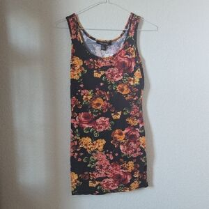 Forever 21 Black Floral Mini Dress